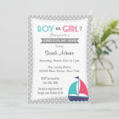 性別の明航海の示パーティの招待状中立 招待状 (スタンド正面)