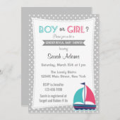 性別の明航海の示パーティの招待状中立 招待状 (正面/裏面)