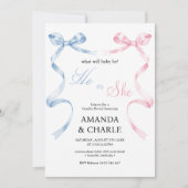 性別の表示に従う 招待状 (正面)