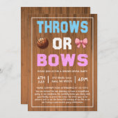 性別の表示をスローまたは湾曲形 招待状 (正面/裏面)