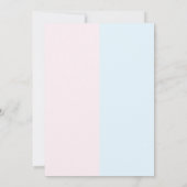 性別の表示をドーナツ 招待状 (裏面)