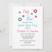 性別の表示をドーナツ 招待状 (正面)