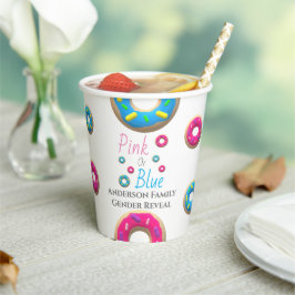 性別の表示をドーナツ 紙コップ