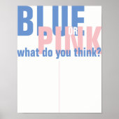 性別の表示サイン ポスター (正面)