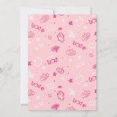 性別の表示サンキューカードかわいいピンクと青 サンキューカード (裏面)