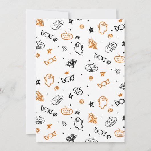 性別の表示サンキューカード10月のパターン サンキューカード (裏面)