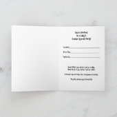 性別の表示パーティの招待状カード 招待状 (内部)