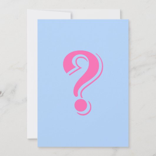 性別の表示パーティの招待状ベビーボトル 招待状 (裏面)