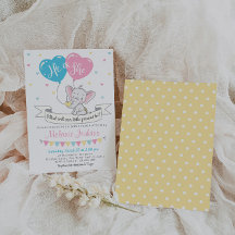 性別の表示パーティの招待状象