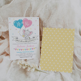 性別の表示パーティの招待状象 招待状