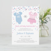 性別の表示パーティの招待状 招待状 (スタンド正面)