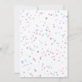 性別の表示パーティの招待状 招待状 (裏面)