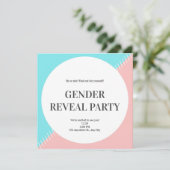 性別の表示パーティの招待状 招待状 (スタンド正面)