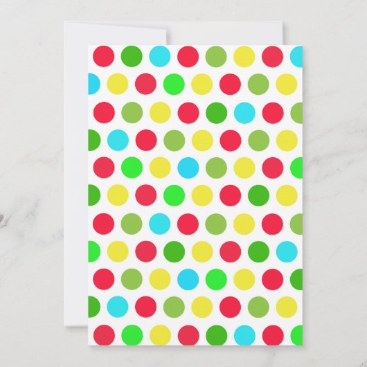 性別の表示パーティの招待状 招待状 (裏面)