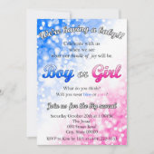 性別の表示パーティの招待状 招待状 (正面)