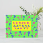 性別の表示パーティの招待状 招待状 (スタンド正面)