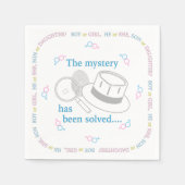 性別の表示パーティー スタンダードカクテルナプキン (正面)