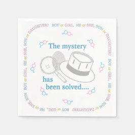 性別の表示パーティー スタンダードカクテルナプキン