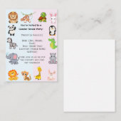 性別の表示パーティー ノートカード (正面/裏面)