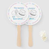 性別の表示パーティー ハンドファン (正面&裏面)