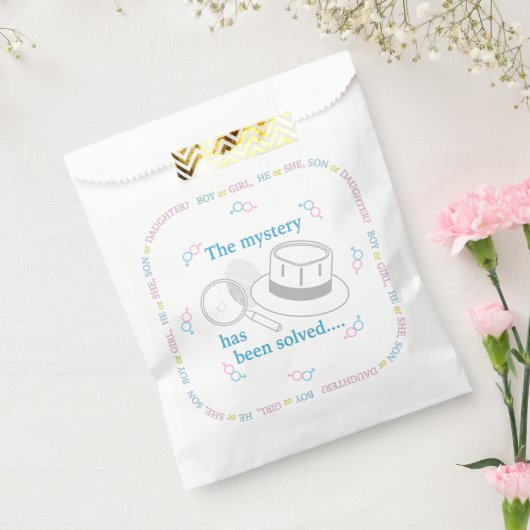 性別の表示パーティー フェイバーバッグ (封をした状態)