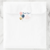 性別の表示パーティー ラウンドシール (バッグ)