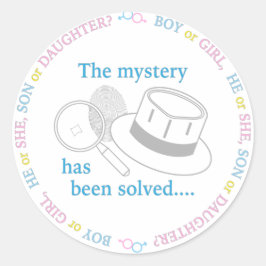 性別の表示パーティー ラウンドシール