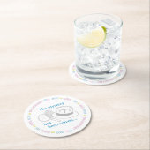 性別の表示パーティー ラウンドペーパーコースター (インサイチュ)