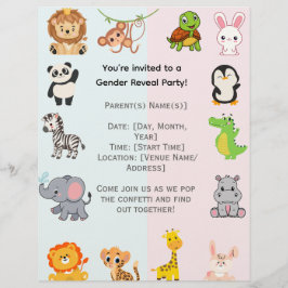 性別の表示パーティー レターヘッド