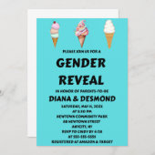 性別の表示パーティー 招待状 (正面/裏面)