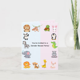 性別の表示パーティー 案内状