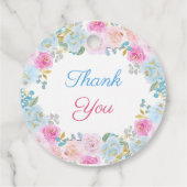 性別の表示フローラBohoありがとう フェイバータグ (裏面)