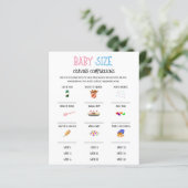 性別の表示ベビーサイズの欲求の比較ゲーム (スタンド正面)