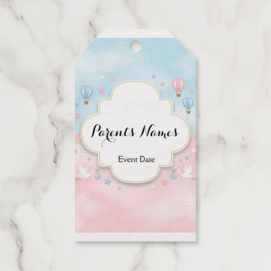 性別の表示メッセージカード ギフトタグ (裏面)