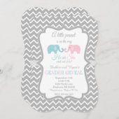 性別の表示招待状 | 性別の表示招待状 招待状 (正面/裏面)