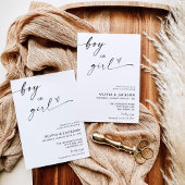 性別の表示招待状 |性別中立的リビール 招待状