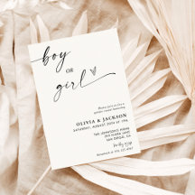 性別の表示招待状 |性別中立的リビール