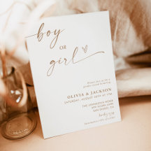 性別の表示招待状 |性別中立的リビール