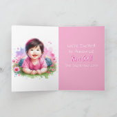 性別の表示 | アジアのベビーガールの中 カード (内部)