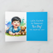 性別の表示 | アジア男の赤ちゃん内部 カード (内部)