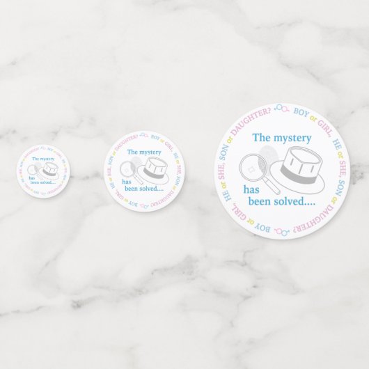 性別の表示 コンフェッティ (裏面)