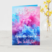 性別の表示 | コーカサス男の赤ちゃん内 カード (黄色い花)