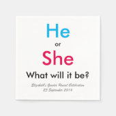 性別の表示 スタンダードカクテルナプキン (正面)