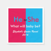 性別の表示 スタンダードカクテルナプキン (正面)