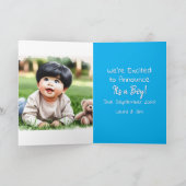 性別の表示 | ヒスパニックまたはアジア男の赤ちゃん内部 カード (内部)