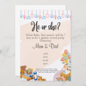 性別の表示 招待状 (正面/裏面)