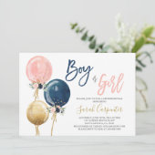 性別の表示 招待状 (スタンド正面)