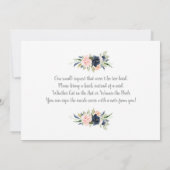 性別の表示 招待状 (裏面)