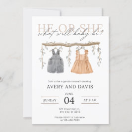 性別の表示 招待状