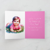 性別の表示 | 白人のベビーガールの中 カード (内部)